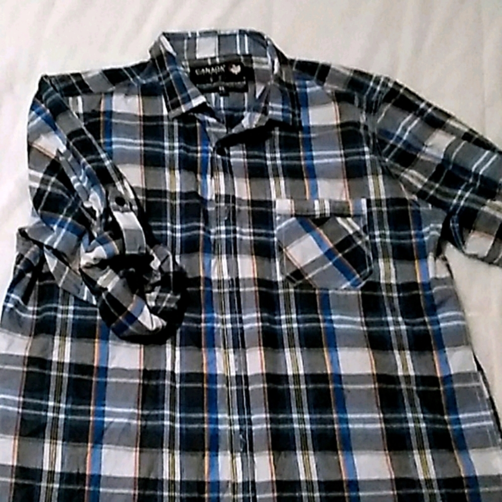 XL Canada Weather Gear plaid shirt
